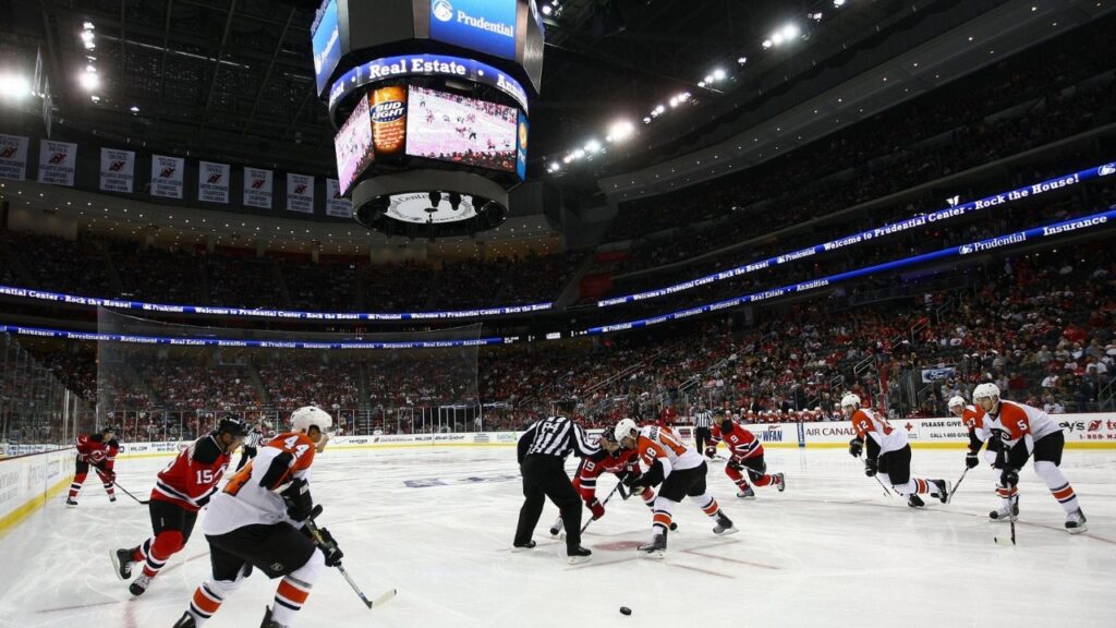 NHL Games of Flyers vs. Devils action