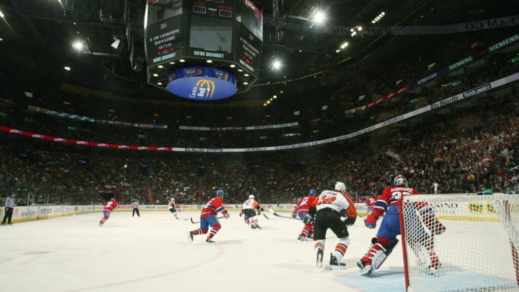 NHL game action